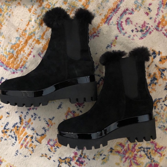 dkny bax wedge boots